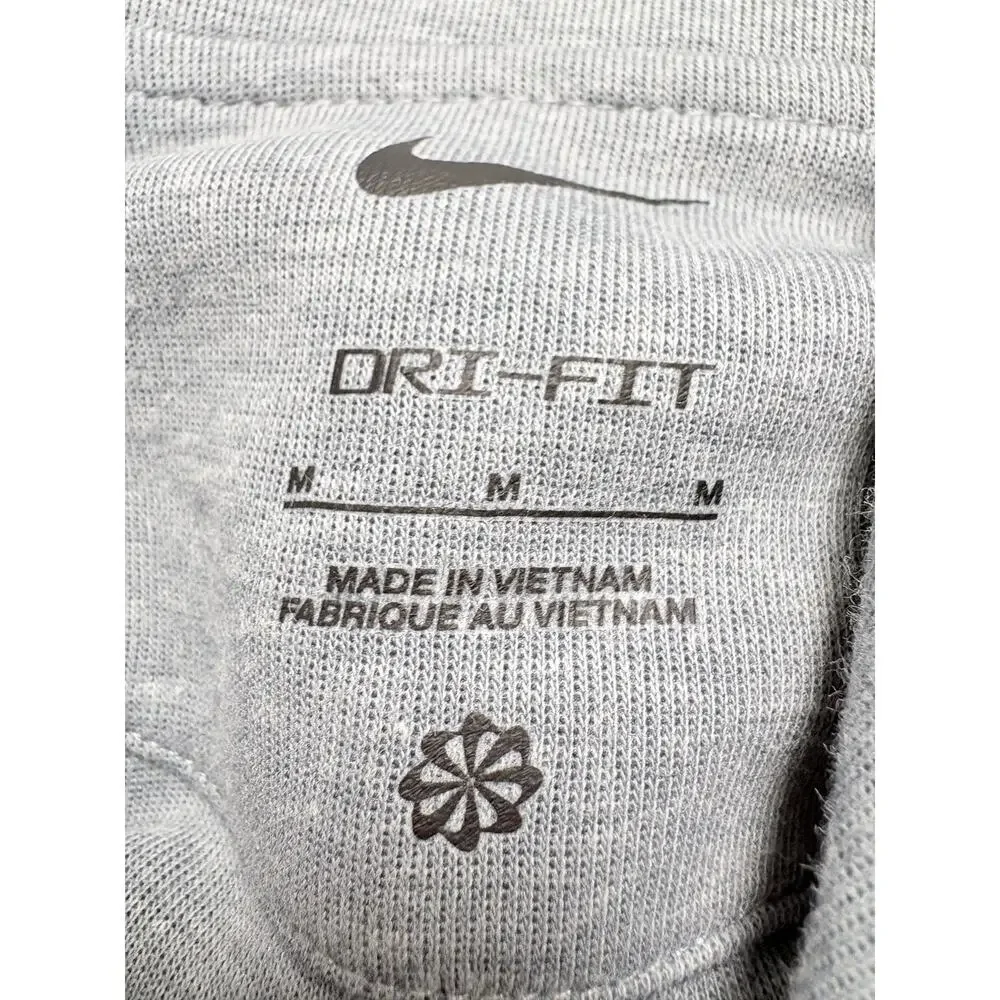Nike Dri-FIT Training Hoodie FZ0969-010 Gray Medium NWT Tonal Swoosh Athleisure